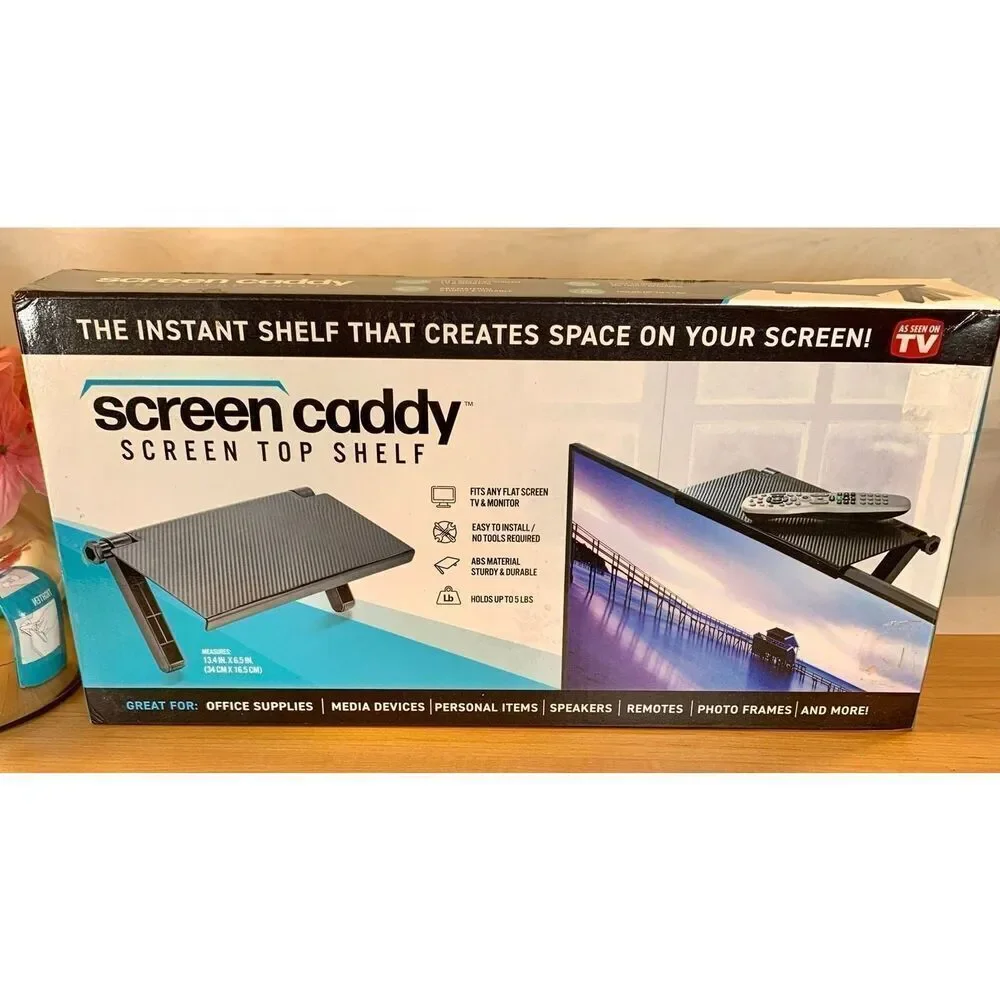 As Seen On TV SCREEN CADDY, MONITOR AND TV TOP SHELF - SPACE SAVER 13.4